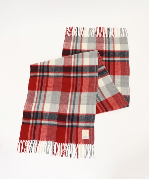 ikka（イッカ）の「抗菌加工マルチチェックマフラー（マフラー・レディース・イエロー/パープル/レッド/グリーン/ブラック/ブルー・FREE）」の18枚目の写真