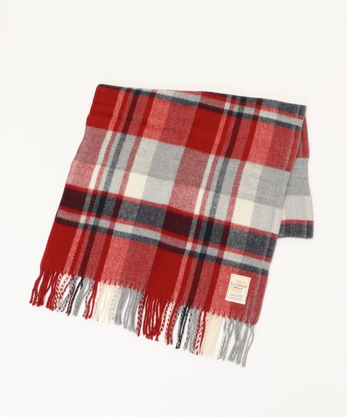 ikka（イッカ）の「抗菌加工マルチチェックマフラー（マフラー・レディース・イエロー/パープル/レッド/グリーン/ブラック/ブルー・FREE）」の9枚目の写真