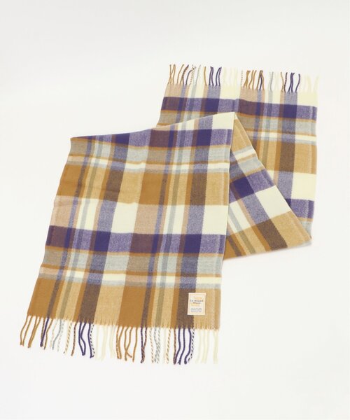 ikka（イッカ）の「抗菌加工マルチチェックマフラー（マフラー・レディース・イエロー/パープル/レッド/グリーン/ブラック/ブルー・FREE）」の15枚目の写真