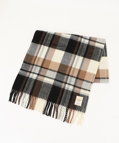 ikka（イッカ）の「抗菌加工マルチチェックマフラー（マフラー・レディース・イエロー/パープル/レッド/グリーン/ブラック/ブルー・FREE）」の7枚目の写真