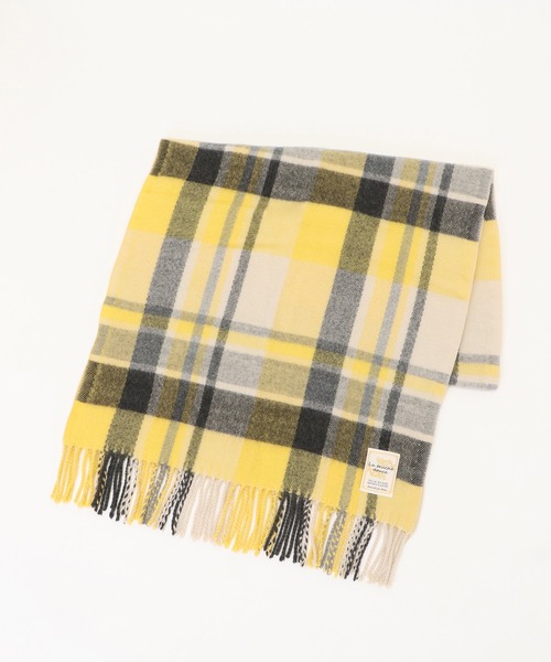 ikka（イッカ）の「抗菌加工マルチチェックマフラー（マフラー・レディース・イエロー/パープル/レッド/グリーン/ブラック/ブルー・FREE）」の8枚目の写真