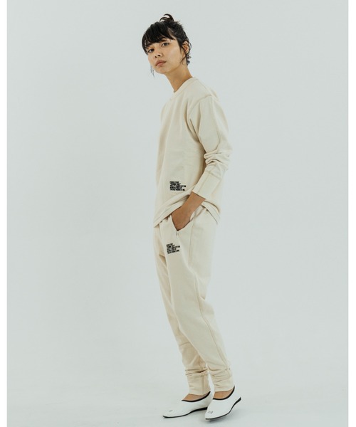 THEATRE PRODUCTS(シアタープロダクツ)の「フレンチテリーパンツ(スウェットパンツ・レディース・アイボリー/ブラック/チャコールグレー・FREE)」の9枚目の写真