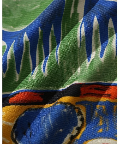 Saturdays NYC（サタデーズ ニューヨークシティ ）の「Summer Bloom Canty SS Shirt（シャツ/ブラウス・メンズ・キナリ/サックスブルー/クリーム・M/S/L/X-SMALL）」の19枚目の写真