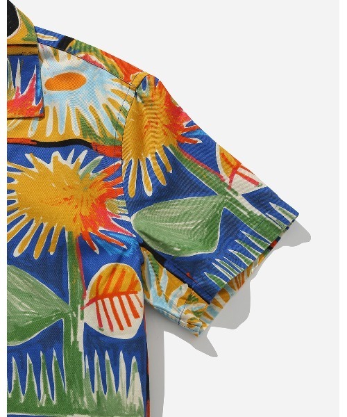 Saturdays NYC（サタデーズ ニューヨークシティ ）の「Summer Bloom Canty SS Shirt（シャツ/ブラウス・メンズ・キナリ/サックスブルー/クリーム・M/S/L/X-SMALL）」の22枚目の写真