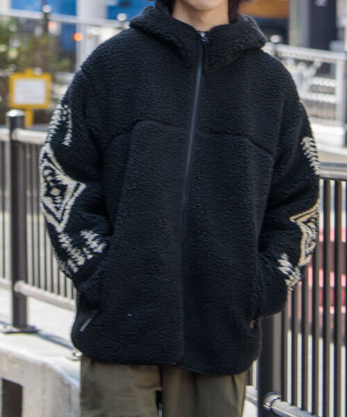 PENDLETON(ペンドルトン)の「【PENDLETON/ペンドルトン】BOA ZIP HOODIE ボアジップフーディー パーカー(ブルゾン・メンズ・ブラック/アイボリー/ネイビー・M/L)」の5枚目の写真