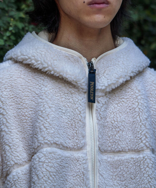 PENDLETON(ペンドルトン)の「【PENDLETON/ペンドルトン】BOA ZIP HOODIE ボアジップフーディー パーカー(ブルゾン・メンズ・ブラック/アイボリー/ネイビー・M/L)」の13枚目の写真