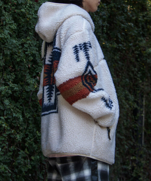 PENDLETON(ペンドルトン)の「【PENDLETON/ペンドルトン】BOA ZIP HOODIE ボアジップフーディー パーカー(ブルゾン・メンズ・ブラック/アイボリー/ネイビー・M/L)」の15枚目の写真