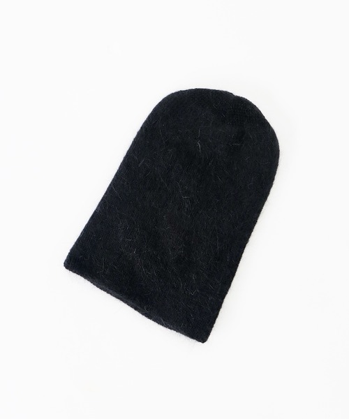 BLUEEAST(ブルーイースト)の「アンゴラニットビーニー(ニットキャップ/ビーニー・レディース・ブラック/ベージュ/ブラウン/グレー/アイボリー/ピンク・FREE)」の12枚目の写真