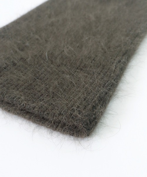 BLUEEAST(ブルーイースト)の「アンゴラニットビーニー(ニットキャップ/ビーニー・レディース・ブラック/ベージュ/ブラウン/グレー/アイボリー/ピンク・FREE)」の14枚目の写真