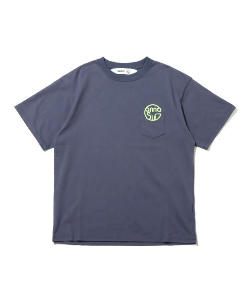 ANNA SUI NYC(アナ スイ エヌ ワイ シー)の「ANNA SUI NYC ポケットロゴTシャツ(Tシャツ/カットソー・レディース・ホワイト/マスタード/ネイビー・M/L/XL)」の2枚目の写真