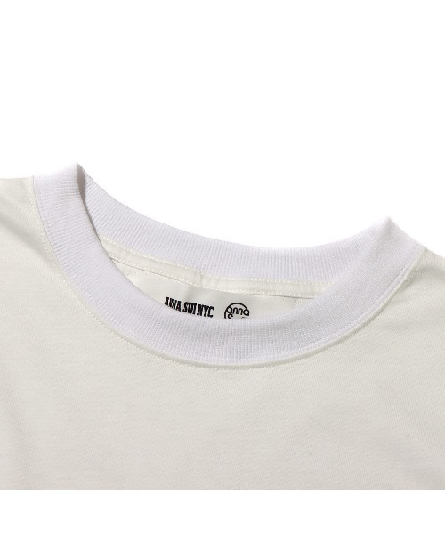 ANNA SUI NYC(アナ スイ エヌ ワイ シー)の「ANNA SUI NYC ポケットロゴTシャツ(Tシャツ/カットソー・レディース・ホワイト/マスタード/ネイビー・M/L/XL)」の6枚目の写真