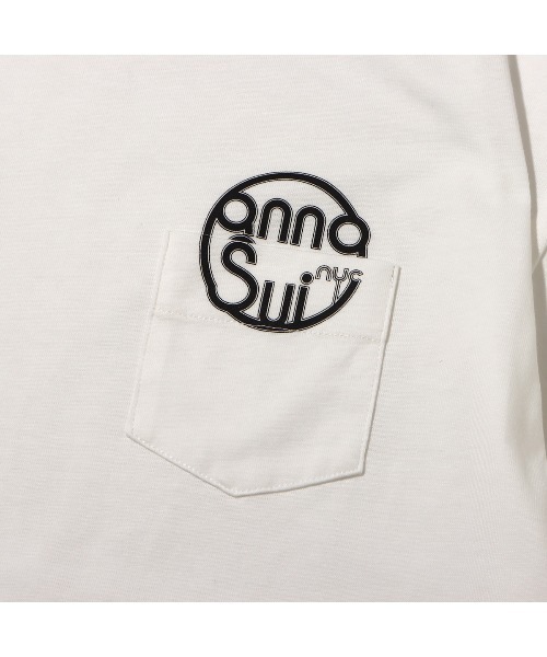 ANNA SUI NYC(アナ スイ エヌ ワイ シー)の「ANNA SUI NYC ポケットロゴTシャツ(Tシャツ/カットソー・レディース・ホワイト/マスタード/ネイビー・M/L/XL)」の15枚目の写真