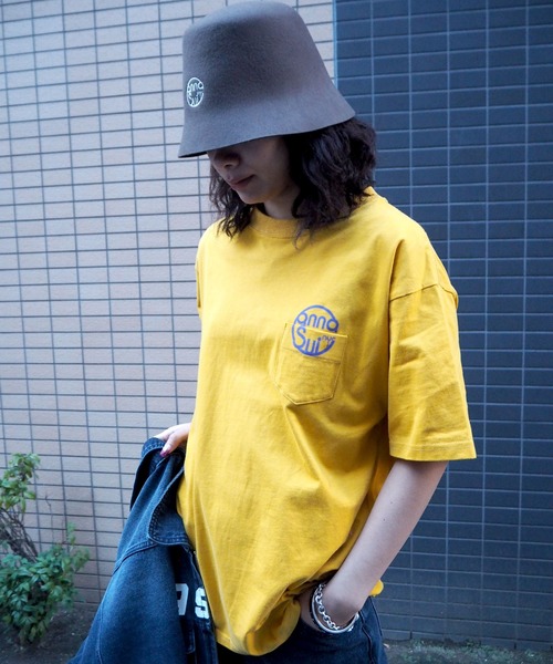 ANNA SUI NYC(アナ スイ エヌ ワイ シー)の「ANNA SUI NYC ポケットロゴTシャツ(Tシャツ/カットソー・レディース・ホワイト/マスタード/ネイビー・M/L/XL)」の20枚目の写真