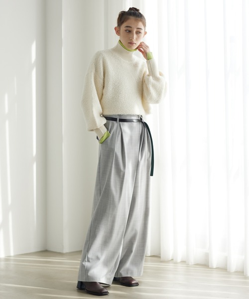 LANVIN en Bleu（ランバンオンブルー）の「クロップドボアニット