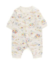 Ampersand | 恐竜柄ニットキルトカバーオール(ロンパース)