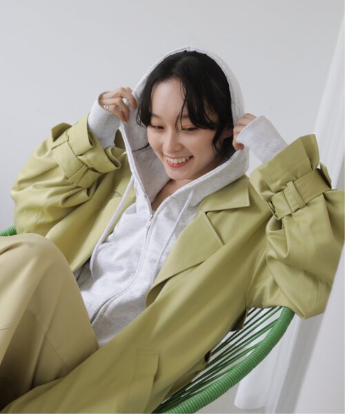 RAY CASSIN（レイカズン）の「ボリュームトレンチコート（トレンチコート・レディース・グリーン/ベージュ/キナリ・FREE）」の13枚目の写真