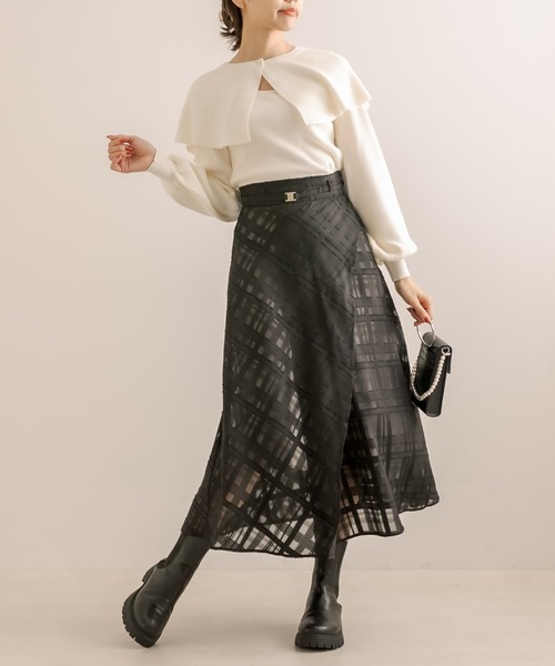 OLIVE des OLIVE（オリーブデオリーブ）の「重ねアシメフレアスカート