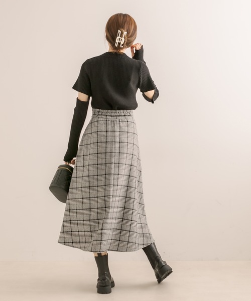 OLIVE des OLIVE（オリーブデオリーブ）の「重ねアシメフレアスカート