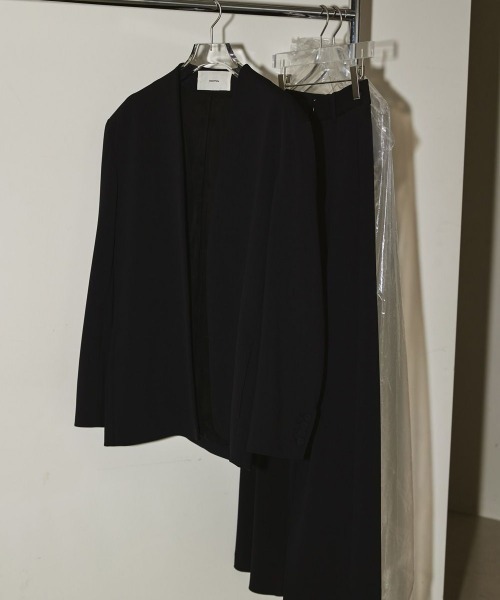 ジャケット・アウター TODAYFUL Collarless Twill JK BLK 36 ジャケット・アウター TODAYFUL Collarless Twill JK 36
