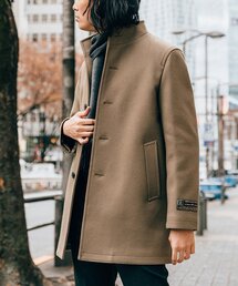 EDIFICE | SUPER 150’s ウール メルトン スタンドカラーコート(その他アウター)