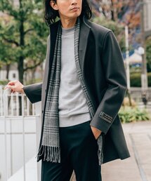 EDIFICE | SUPER 150’s ウール メルトン スタンドカラーコート(その他アウター)