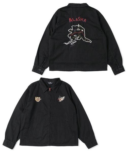 KRIFF MAYER(クリフメイヤー)の「刺繍スーベニアジャケット(ミリタリージャケット・メンズ・カーキ/ブラック/カラフル/ベージュ・SMALL/MEDIUM/LARGE/X-LARGE)」の2枚目の写真