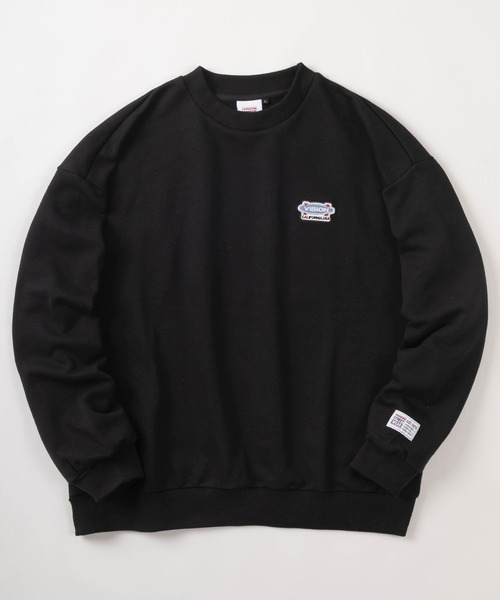 VISION STREET WEAR(ヴィジョンストリートウェア)の「【VISION STREET WEAR/ヴィジョンストリートウェア】バックプリント ランダム ステッカーデザイン クルーネック スウェット/ビッグシルエット/裏毛(スウェット・メンズ・ブラック/グレー/レッド/イエロー・M/L/XL)」の8枚目の写真
