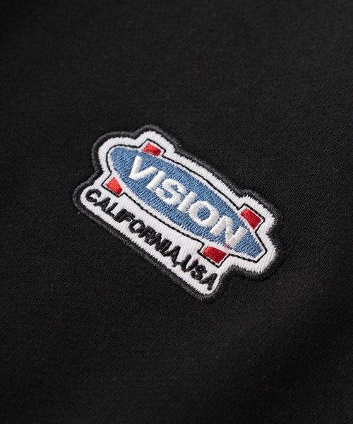 VISION STREET WEAR(ヴィジョンストリートウェア)の「【VISION STREET WEAR/ヴィジョンストリートウェア】バックプリント ランダム ステッカーデザイン クルーネック スウェット/ビッグシルエット/裏毛(スウェット・メンズ・ブラック/グレー/レッド/イエロー・M/L/XL)」の15枚目の写真