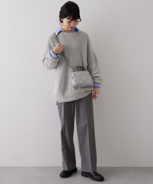 russet(ラシット)の「《SHOPPER》マイクロショルダーバッグ【コットンジャガード】(CE-1018)(ショルダーバッグ・レディース・ベージュ/イエロー/ライトグレー/ライトピンク・FREE)」の19枚目の写真