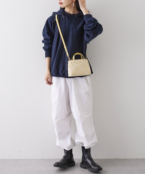 russet(ラシット)の「《SHOPPER》マイクロショルダーバッグ【コットンジャガード】(CE-1018)(ショルダーバッグ・レディース・ベージュ/イエロー/ライトグレー/ライトピンク・FREE)」の13枚目の写真