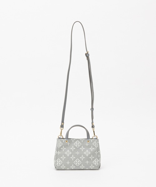 russet(ラシット)の「《SHOPPER》マイクロショルダーバッグ【コットンジャガード】(CE-1018)(ショルダーバッグ・レディース・ベージュ/イエロー/ライトグレー/ライトピンク・FREE)」の12枚目の写真