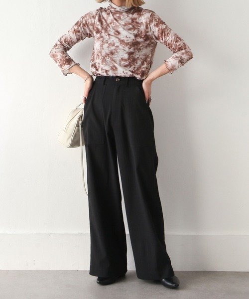 Chillfar(チルファー)の「クレープベイカーパンツ(チノパンツ・レディース・ベージュ/カーキ/ブラック・MEDIUM/LARGE)」の9枚目の写真