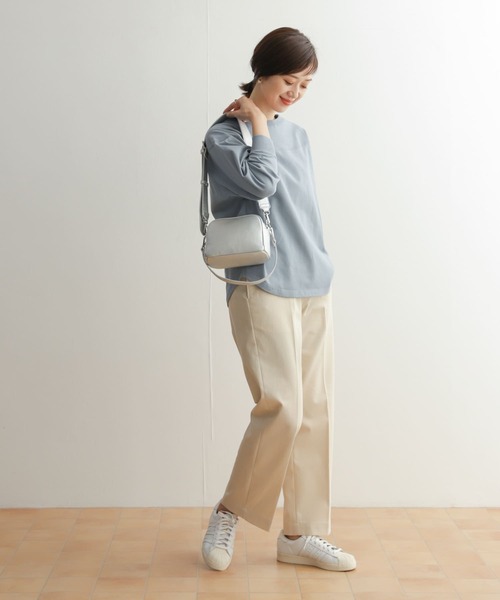 URBAN RESEARCH DOORS(アーバンリサーチドアーズ)の「USAコットンフットボールTシャツ(Tシャツ/カットソー・レディース・オフホワイト/チャコールグレー/ブルー・MEDIUM)」の8枚目の写真