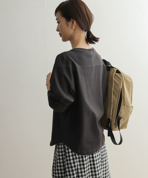URBAN RESEARCH DOORS(アーバンリサーチドアーズ)の「USAコットンフットボールTシャツ(Tシャツ/カットソー・レディース・オフホワイト/チャコールグレー/ブルー・MEDIUM)」の11枚目の写真