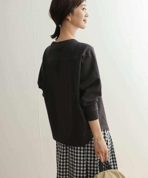 URBAN RESEARCH DOORS(アーバンリサーチドアーズ)の「USAコットンフットボールTシャツ(Tシャツ/カットソー・レディース・オフホワイト/チャコールグレー/ブルー・MEDIUM)」の12枚目の写真
