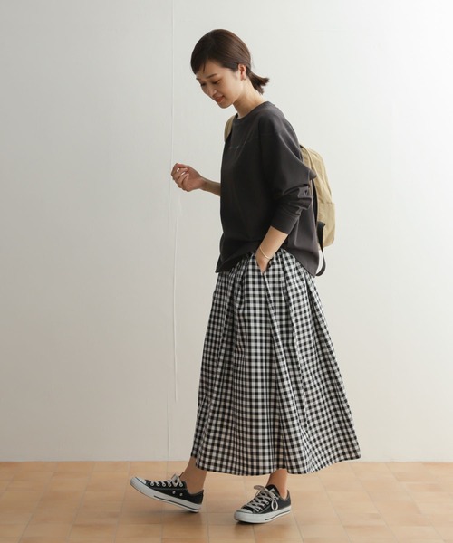 URBAN RESEARCH DOORS(アーバンリサーチドアーズ)の「USAコットンフットボールTシャツ(Tシャツ/カットソー・レディース・オフホワイト/チャコールグレー/ブルー・MEDIUM)」の16枚目の写真
