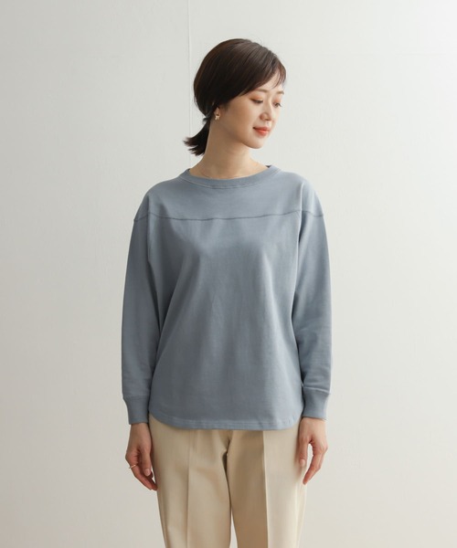URBAN RESEARCH DOORS(アーバンリサーチドアーズ)の「USAコットンフットボールTシャツ(Tシャツ/カットソー・レディース・オフホワイト/チャコールグレー/ブルー・MEDIUM)」の17枚目の写真