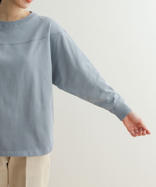 URBAN RESEARCH DOORS(アーバンリサーチドアーズ)の「USAコットンフットボールTシャツ(Tシャツ/カットソー・レディース・オフホワイト/チャコールグレー/ブルー・MEDIUM)」の20枚目の写真