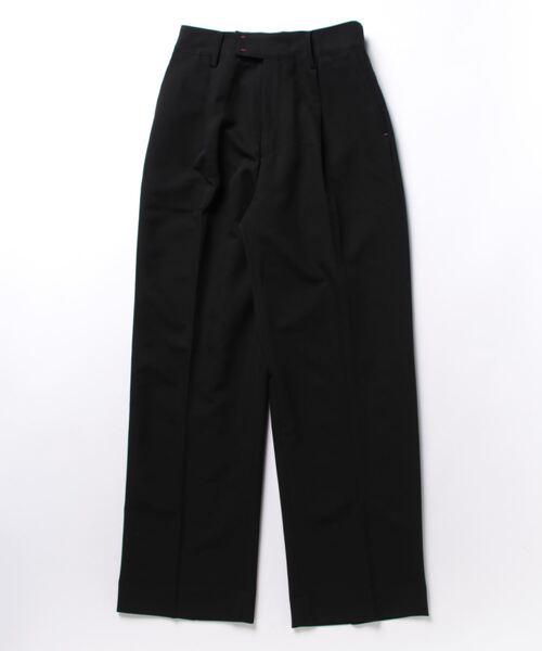 Q(キュー)の「ストレッチストレートパンツ(その他パンツ・レディース・ライトグレー/ブラック・MEDIUM)」の6枚目の写真