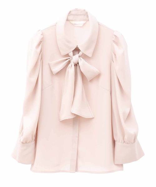 31 Sons de mode(トランテアン ソン ドゥ モード)の「襟付きボウタイブラウス(シャツ/ブラウス・レディース・オフホワイト/ベージュ/ネイビー・36)」の12枚目の写真