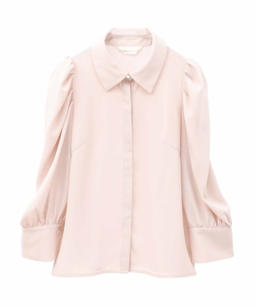 31 Sons de mode(トランテアン ソン ドゥ モード)の「襟付きボウタイブラウス(シャツ/ブラウス・レディース・オフホワイト/ベージュ/ネイビー・36)」の15枚目の写真