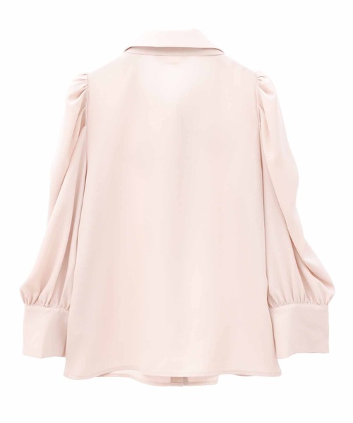 31 Sons de mode(トランテアン ソン ドゥ モード)の「襟付きボウタイブラウス(シャツ/ブラウス・レディース・オフホワイト/ベージュ/ネイビー・36)」の19枚目の写真