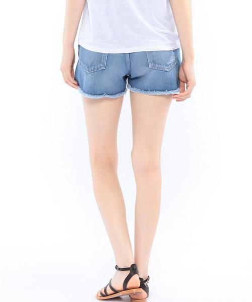 Another Edition(アナザーエディション)の「ダメージデニムショートパンツ/AEBC ダメージDNM S/PT◆(デニムパンツ・レディース・ホワイト/ネイビー・SMALL/MEDIUM)」の16枚目の写真