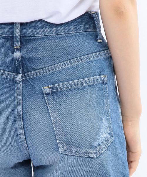 Another Edition(アナザーエディション)の「ダメージデニムショートパンツ/AEBC ダメージDNM S/PT◆(デニムパンツ・レディース・ホワイト/ネイビー・SMALL/MEDIUM)」の11枚目の写真