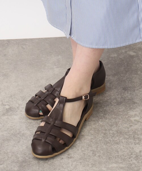 grove（グローブ）の「◆【快適さ重視のトレンドサンダル】人間工学 グルカサンダル（サンダル・レディース・アイボリー/ダークブラウン/ブラック・35/45/25）」の18枚目の写真