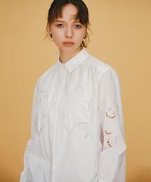 dahl'ia | 【別注】＜dahl'ia＞カットワークシャツ -ウォッシャブル-(シャツ/ブラウス)