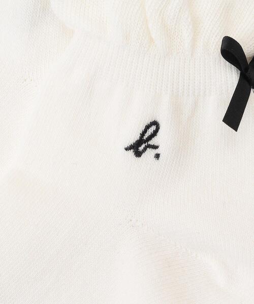 agnes b.(アニエスベー)の「AC08 E CHAUSSETTE キッズ リボンソックス(ソックス/靴下・キッズ・ホワイト・1/2/3)」の3枚目の写真