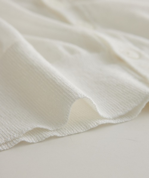 ROPE' PICNIC(ロペピクニック)の「【WEB限定カラー:ピンク】2WAY/シアーカーディガン(カーディガン/ボレロ・レディース・ブラック/オフホワイト/ベージュ/ブルー/ターコイズブルー/ピンク系その他2/オレンジ/イエロー系その他2・38)」の17枚目の写真