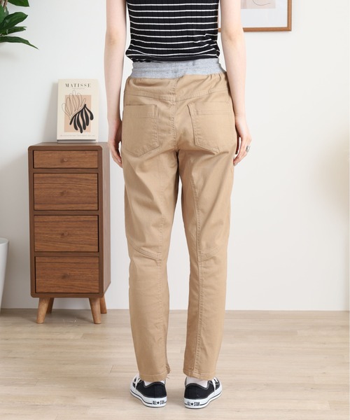 atONE（アットワン）の「atONE ウエストリブツイルサルエルパンツ（その他パンツ・レディース・ブラック/カーキ/ベージュ・M/L/LL/4L/3L）」の20枚目の写真
