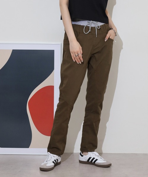 atONE（アットワン）の「atONE ウエストリブツイルサルエルパンツ（その他パンツ・レディース・ブラック/カーキ/ベージュ・M/L/LL/4L/3L）」の15枚目の写真